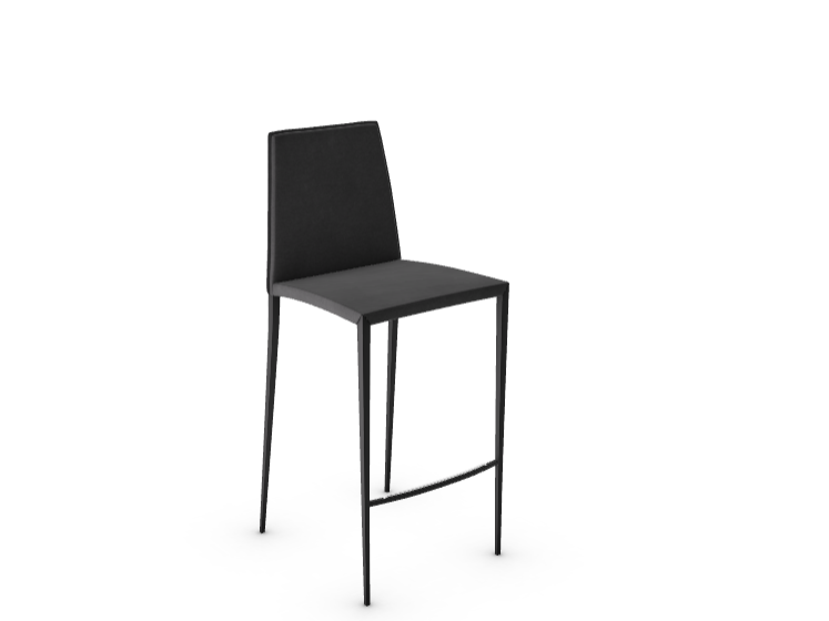Sgabello Regolabile Aida In Cuoio Rigenerato Calligaris